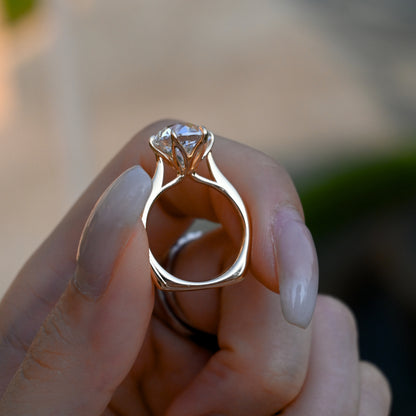 3.89ct Old European Cut Diamond Ring