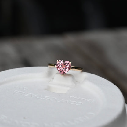 Two-way Heart Pendant Ring