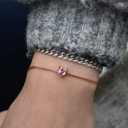 Two-way Heart Pendant Ring