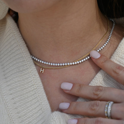Two-way Adjustable Tennis Necklace