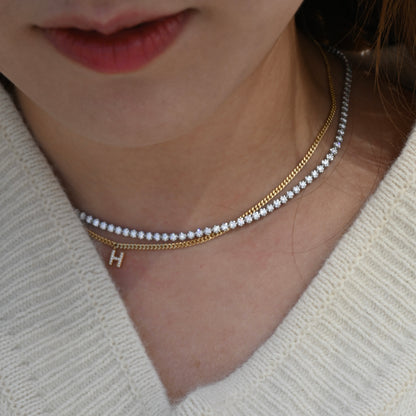 Two-way Adjustable Tennis Necklace