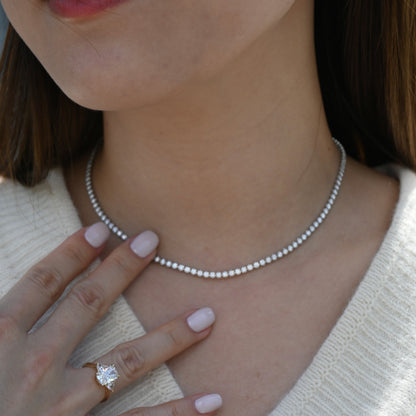 Two-way Adjustable Tennis Necklace