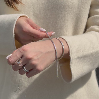 Two-way Adjustable Tennis Necklace